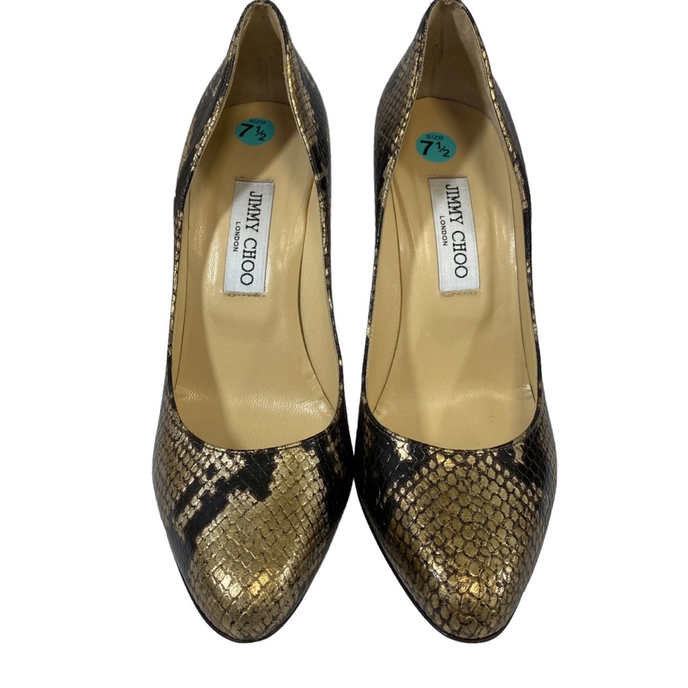 Jimmy Choo Reptile Leather Pumps